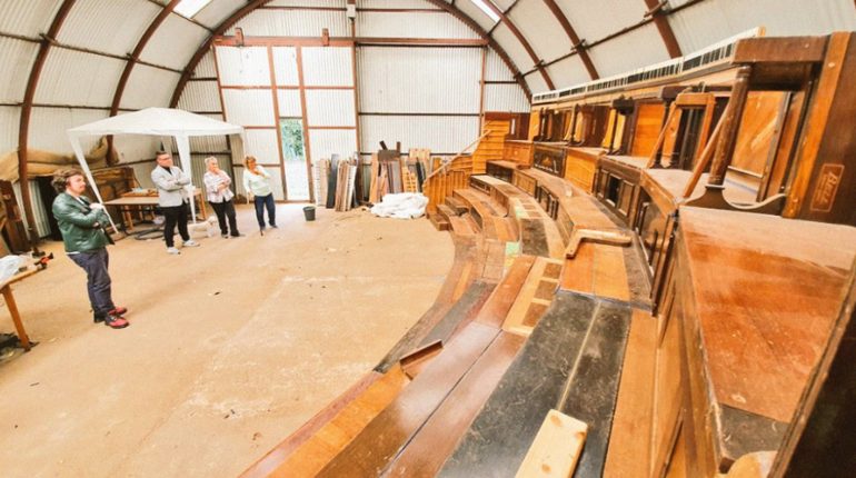 Recycled pianos used to create new theatre space in Glasgow