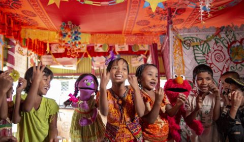Sesame Street unveils new Rohingya muppets to help refugee children