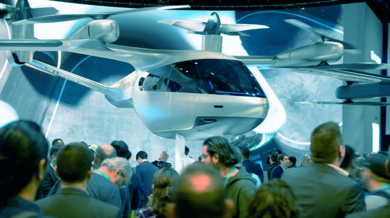 Start-ups are racing to build the world’s first flying taxis