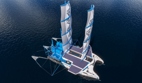 New green energy sailboat Manta aims to clean up ocean