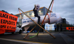 Extinction Rebellion sabotages Amazon’s Black Friday shipments