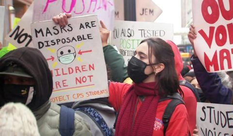 Thousands of students walk out of classrooms amid Omicron surge