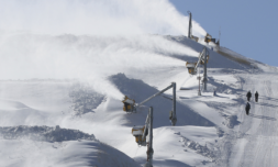 There is no real snow at this year’s Winter Olympics