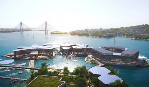 South Korea has 15-acre floating city backed by the UN