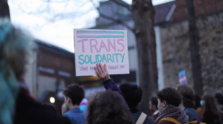 Oxford protest against trans conversion therapy