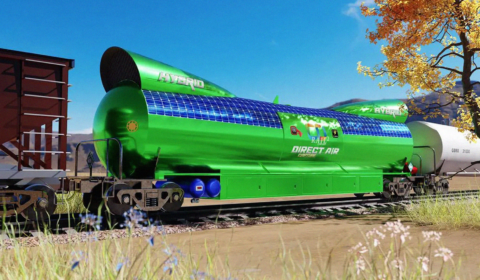 Future trains could utilise carbon capture on wheels