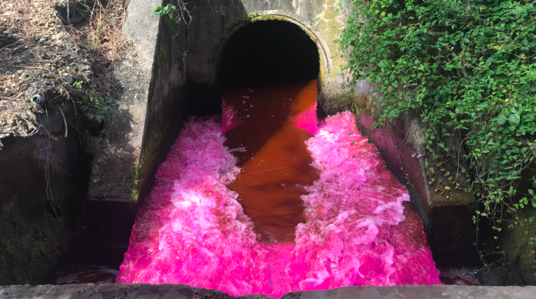 What is the environmental impact of bright clothing dyes?