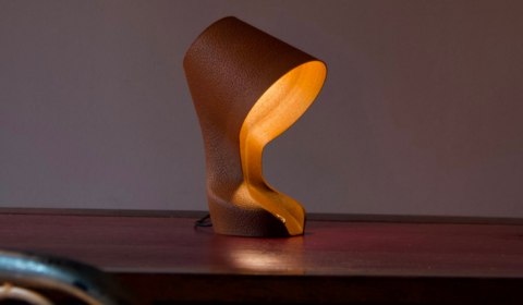 This lamp is made from just three recycled orange peels This lamp is made from just three recycled orange peels