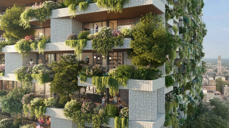 Utrecht’s newest apartment block will become a vertical forest