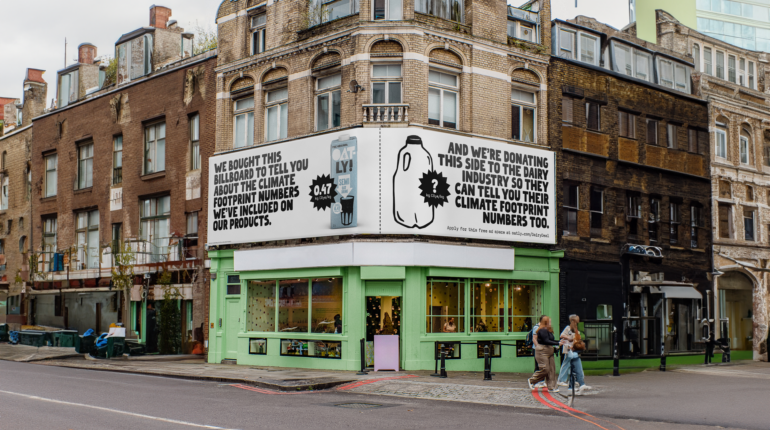 Oatly offers up free advertising space for British dairy companies