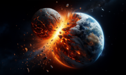 Study strongly evidences theory that a planet is partly buried in Earth