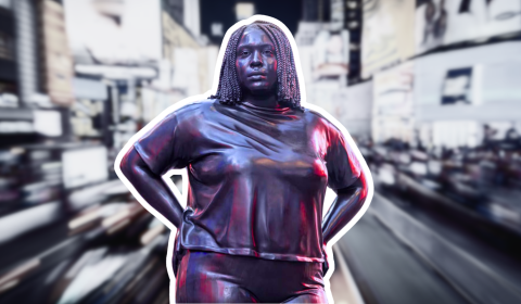 Giant bronze statue in Times Square sparks controversy