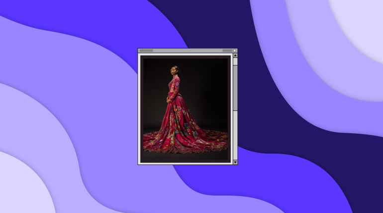 a dress sewn around the world + new and dangerous kinds of fame