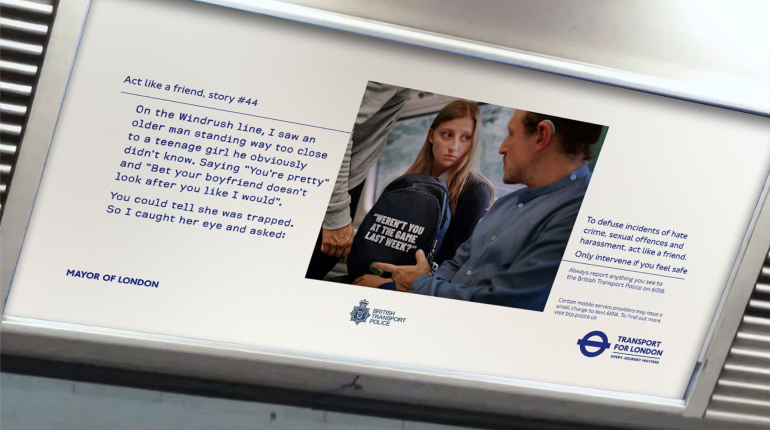 TfL is urging passengers to ‘Act Like a Friend’