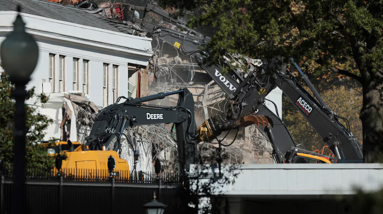 Opinion – Trump’s East Wing demolition symbolic of US politics