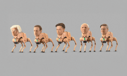 Beeple’s ‘Regular Animals’ turns billionaires into terrifying robot dogs