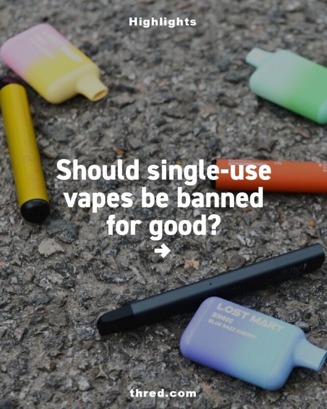 After much umming and ahing, UK ministers are reportedly on the cusp of finally following through with a nationwide ban on single-use vapes before the end of the month. That’s right, soon a walk down Oxford Street may no longer be synonymous with breathing in secondary plumes of ‘Pineapple Ice’.

What do you think? Let us know in the comments below ⬇️

 Check out the full articles at thred.com

#VapeBanUK #SingleUseVapeBan #ChildAddiction #EcologicalImpact #VapeRegulations #YouthHealth #NoMoreSingleUse #VapingAddiction #EnvironmentalConcerns #VapeRestrictions