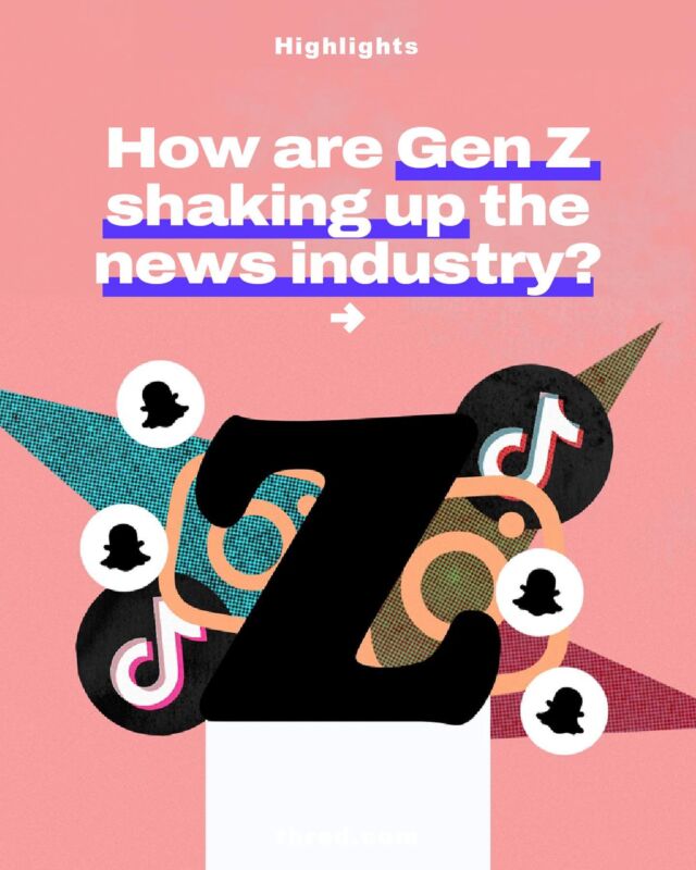 Gen Zers are less likely to use traditional media outlets such as BBC News and The Guardian over TikTok, Instagram, and other social media platforms, a new study has found.
 
To find out more, check out the full articles at thred.com