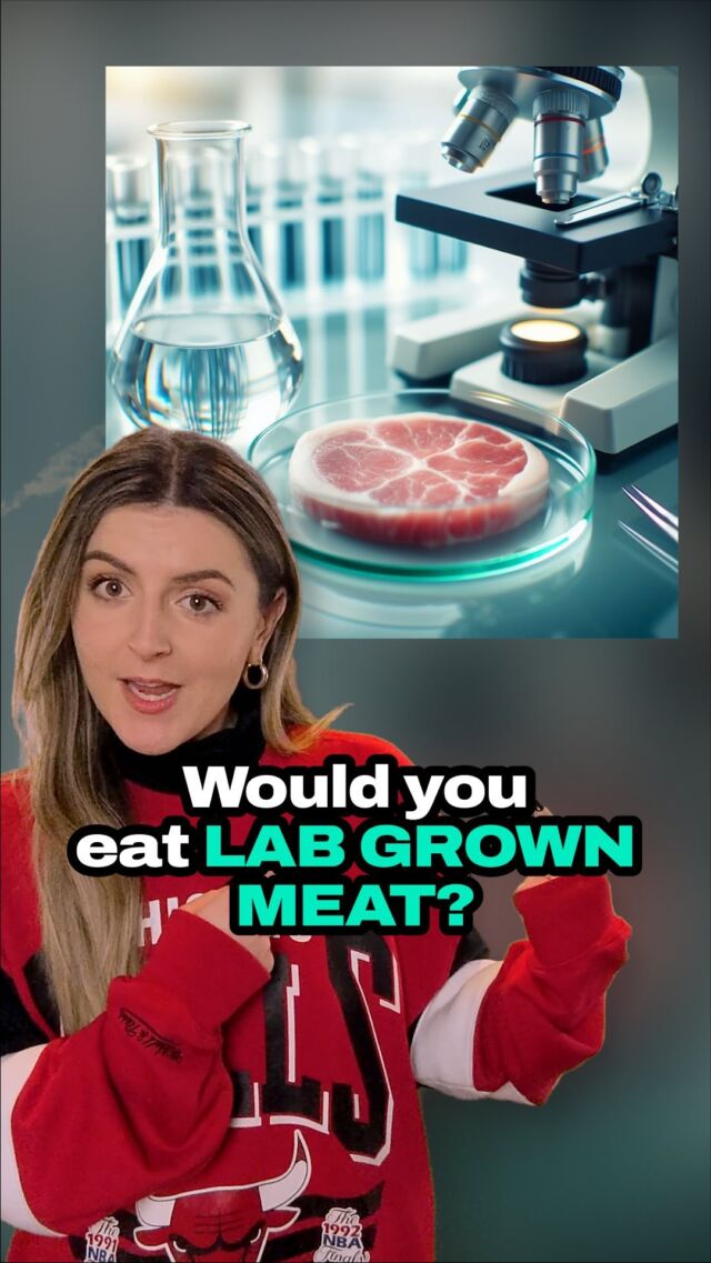 Would you eat lab grown meat? 🥩 🧪  #labgrown #meat #science #tech