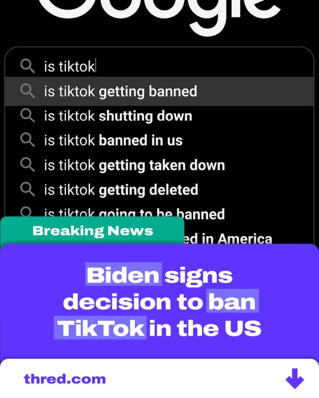 🚨 US Senate pushes TikTok closer to a ban! ByteDance has 9 months to sell or TikTok gets blocked in the U.S. 🇺🇸 Concerns over user data and national security are driving the landmark bill. Do you think TikTok will be banned or sold? 🚨