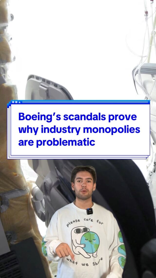 🛩️ Boeing’s recent scandals highlight the dangers of industry monopolies. With two deadly crashes, safety issues, and whistleblower deaths, it’s clear that Boeing’s dominance isn’t just a market problem—it’s a public safety issue. As they continue to face scrutiny and legal battles, the need for stricter regulations and accountability in the aviation industry has never been more evident.   To find out more, check out the full article at thred.com  #AviationSafety #IndustryMonopoly #BoeingScandal #boeing