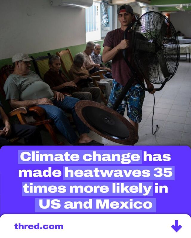 🌡️🔥 The heatwave in Mexico and the US is a stark reminder of climate change’s impact, making such extreme events 35 times more likely. This heatwave has resulted in over 100 deaths, primarily affecting the elderly, children, and those with pre-existing health conditions who struggle to regulate body temperature. Agricultural workers and outdoor labourers face severe health threats from prolonged exposure, endangering their health and livelihoods. This alarming trend underscores the urgent need for climate action to protect our planet and communities. Stay informed, stay safe, and join the fight against climate change. 💧🌎

Photograph by Felix Marquez

#ClimateChange #Heatwave #GlobalWarming #Sustainability #EcoAwareness #ClimateAction