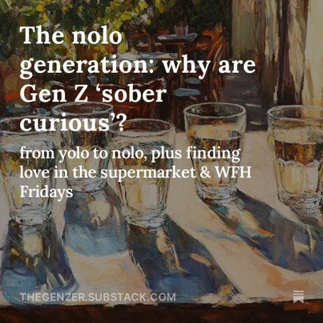 Did you know that 30% of 18-24 year olds have reported drinking less than last year? 🍻

13% have even given up alcohol altogether. We’re seeing a massive shift in Gen Z’s approach to drinking — with ‘NoLo’ culture becoming much more mainstream.

So what’s behind the changing attitudes of the ‘NoLo Generation’?

Check out the latest edition of The Gen Zer link in bio

#nolo #genz #drinking #nologeneration #socialchange