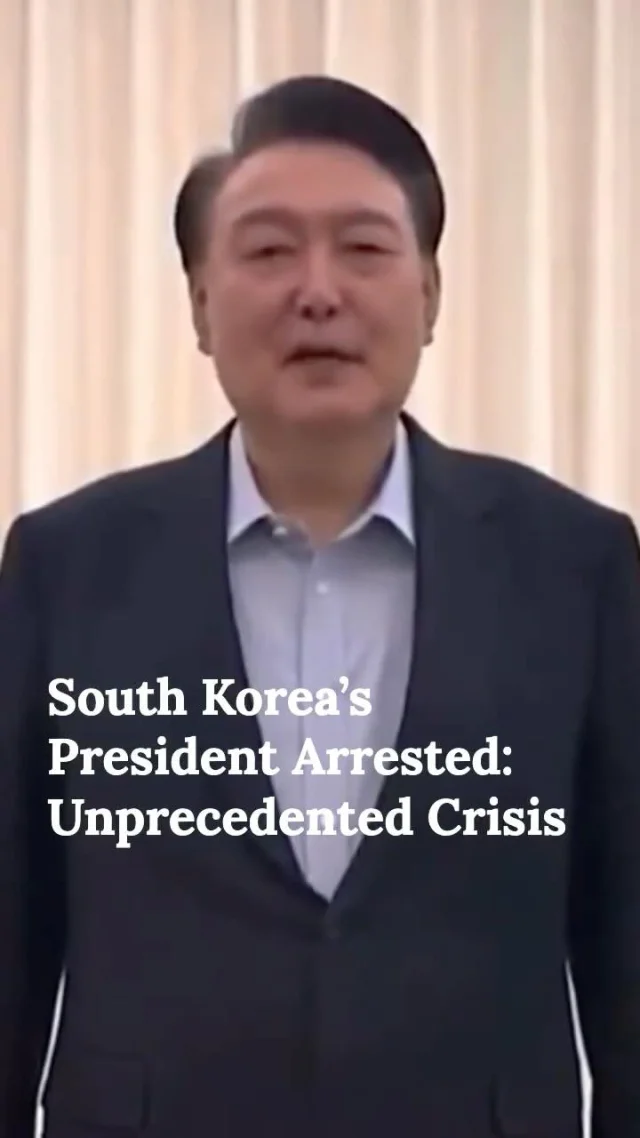 Impeached President Yoon Suk Yeol has been arrested after a dramatic standoff over his controversial martial law declaration.

This unprecedented move has sparked protests across the nation, with authorities given 48 hours to decide whether to extend his detention.

A divided South Korea watches as its democracy faces one of its toughest tests in decades.