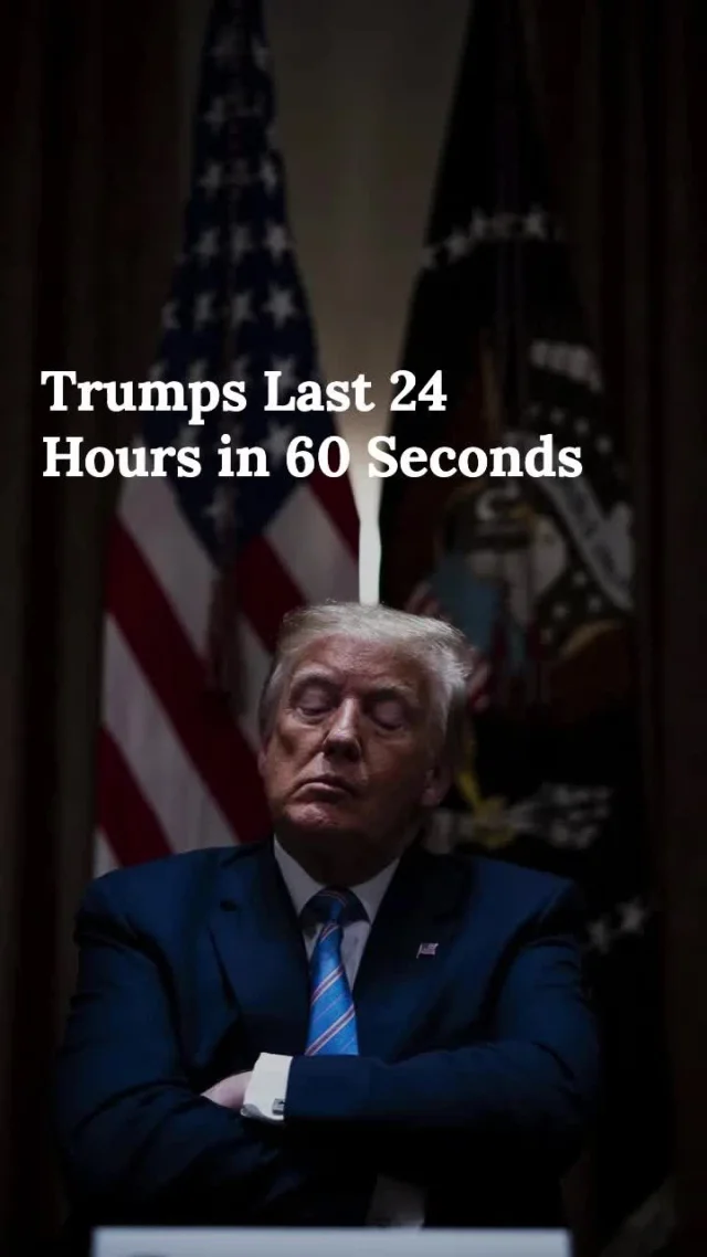 Trump in 60 Seconds! In the last 24 hours, Trump made multiple headlines, unveiling new statements, public appearances, and policy moves. Here's everything in a nutshell!