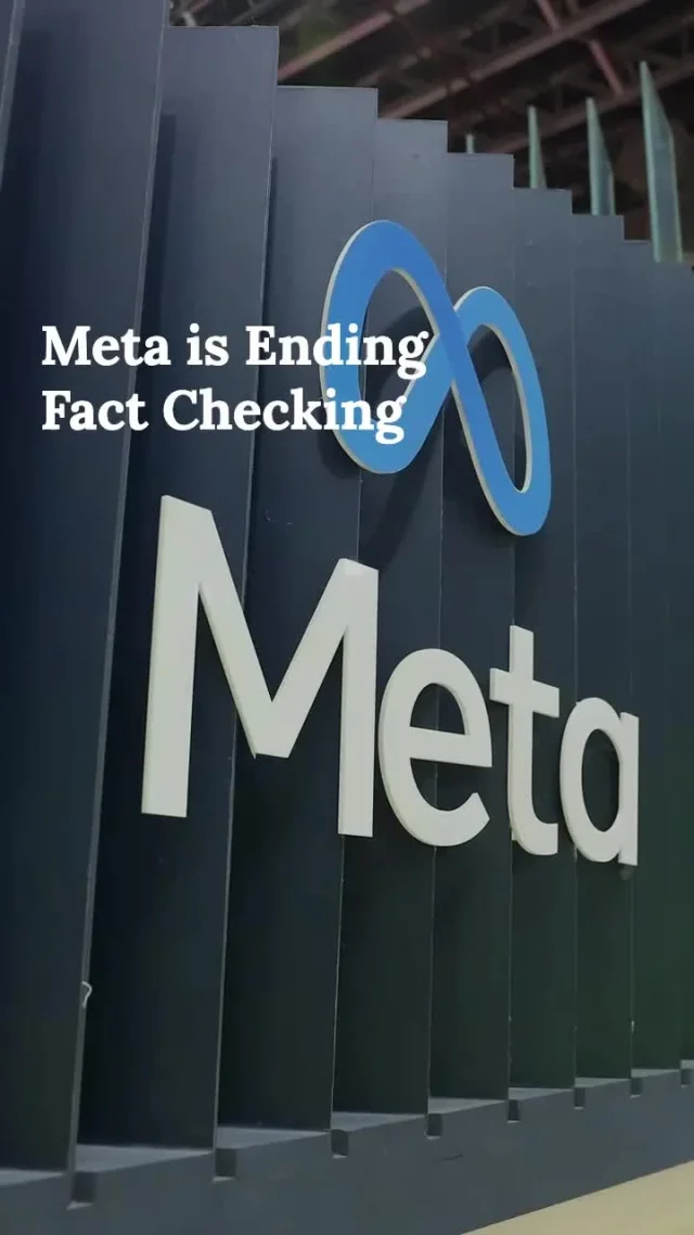 🚨 Major Change Alert! Meta follows Elon Musk's lead in ending its fact-checking program.