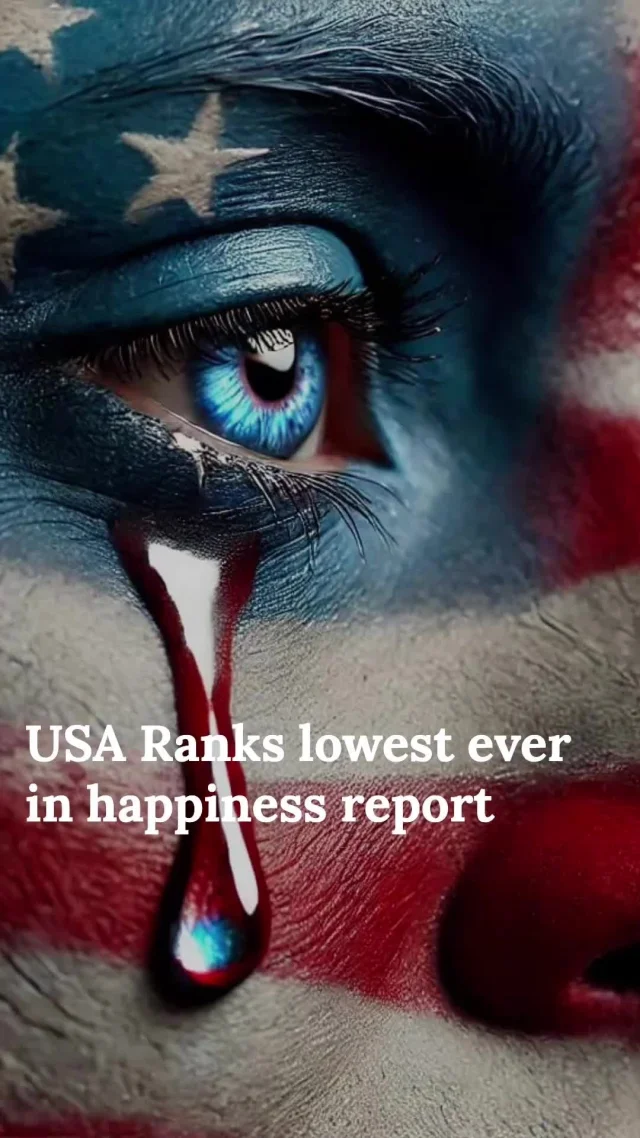 America is at its lowest ranking ever in the 2025 Happiness Report. What's causing our decline in happiness? Let's discuss! 🇺🇸🤔
