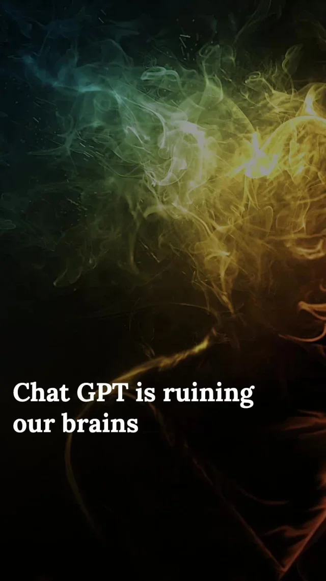 Could using Chat GPT to write essays be harming your brain? 🧠 MIT study finds weaker brain connectivity in AI-aided groups. Is relying on bots worth the cost? 🤔