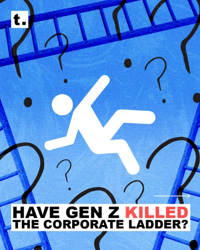 The corporate ladder is dead (almost). But why?

Read more on our Substack newsletter, The Gen Zer. Link in bio.