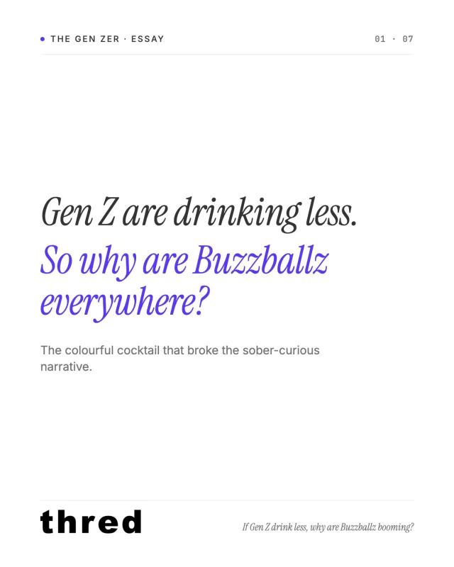 Are Buzzballz proof Gen Z is drinking differently, not drinking less?